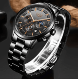 Militair Zwart Stalen Horloge | Stijlvol en Duurzaam Herenhorloge