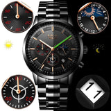 Militair Zwart Stalen Horloge | Stijlvol en Duurzaam Herenhorloge