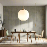 Noordse Opal Glas Hanglamp – Elegante Lantaarnontwerp voor Zachte Sfeer