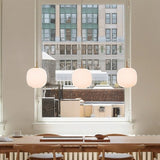 Noordse Opal Glas Hanglamp – Elegante Lantaarnontwerp voor Zachte Sfeer