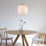 Noordse Opal Glas Hanglamp – Elegante Lantaarnontwerp voor Zachte Sfeer