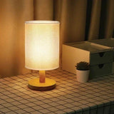 Moderne Houten Nachtkastje Lamp | Dimbaar & Afstandsbediening