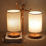 Moderne Houten Nachtkastje Lamp | Dimbaar & Afstandsbediening