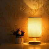 Moderne Houten Nachtkastje Lamp | Dimbaar & Afstandsbediening
