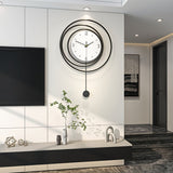 Moderne Minimalistische Metalen Wandklok