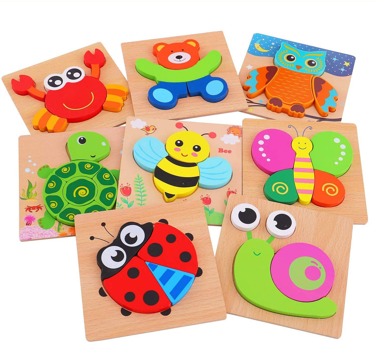 Montessori Leerpuzzel van Hout – KleurenPlezier (1+1 Gratis)