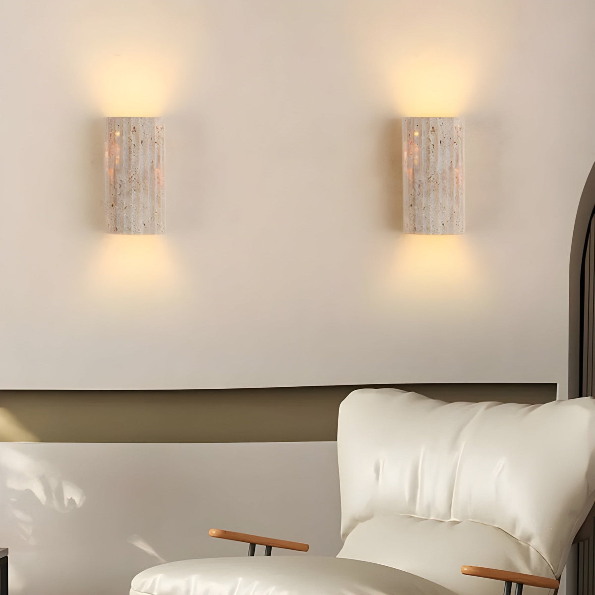 Natuurstenen Wandlamp - Elegant Design