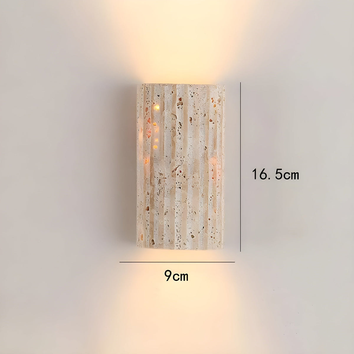 Natuurstenen Wandlamp - Elegant Design