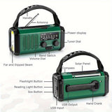 10000mAh Noodradio | Zonne-energie & Handdynamo | AM/FM | SOS Alarm