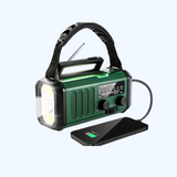 10000mAh Noodradio | Zonne-energie & Handdynamo | AM/FM | SOS Alarm