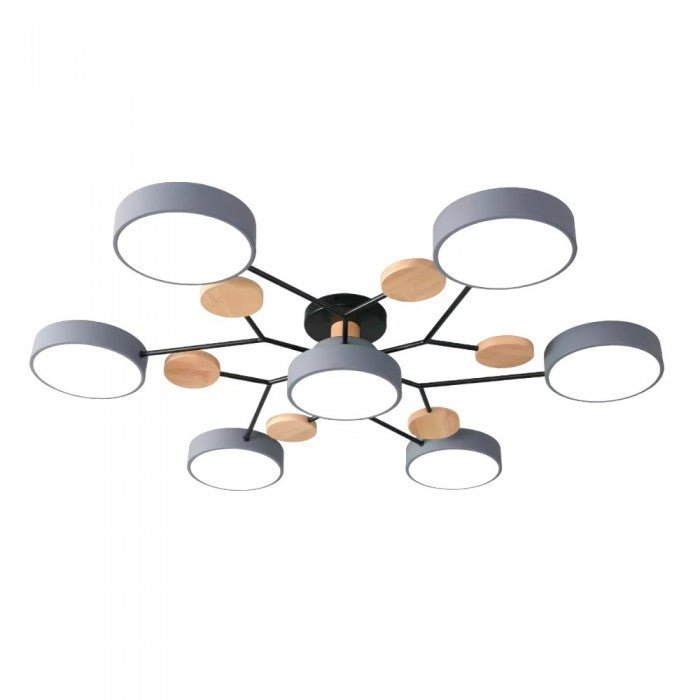NordicGlow | Vertakte LED-plafondlamp in Scandi-stijl