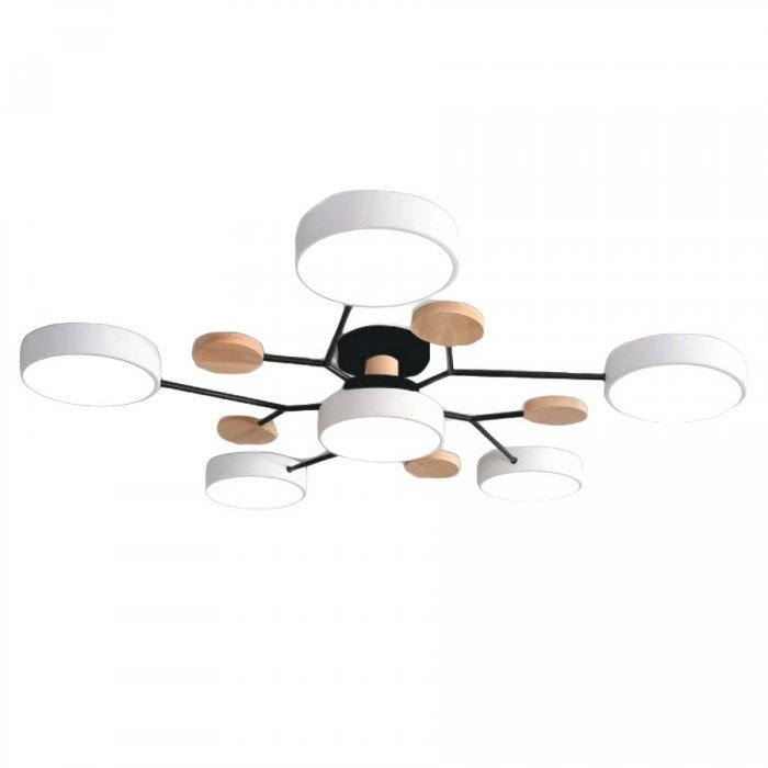 NordicGlow | Vertakte LED-plafondlamp in Scandi-stijl