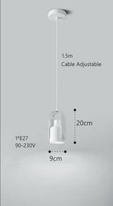 Noordse Hangspot – Strakke & Minimalistische Houten-Metaal Hanglamp