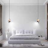 Noordse Hangspot – Strakke & Minimalistische Houten-Metaal Hanglamp