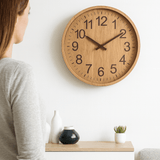 Houten Klok – Natuurlijke Charme voor uw Huis – 30 cm, stil en stijlvol