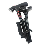 Opvouwbare Wandelstok met LED-verlichting - Veilig & Compact