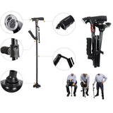 Opvouwbare Wandelstok met LED-verlichting - Veilig & Compact