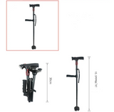 Opvouwbare Wandelstok met LED-verlichting - Veilig & Compact