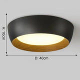 Minimalistische Inbouw Plafondlamp – Moderne LED Fixture met Houten Accent