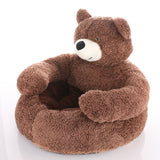 Pluizig Teddybeer Huisdierenbed | Comfort & Veiligheid