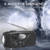 Draagbare Multifunctionele Opwindradio