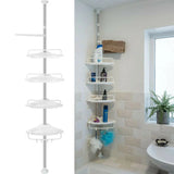Teleskopische Doucherek met 4 Planken – VertiRack