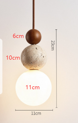 Moderne hanglamp met bolvormige details