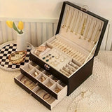 Premium Lederen Sieradenopberg Organizer