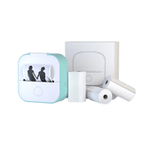 Draagbare printer met 4 stickerrollen
