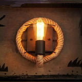 Vintage Touw-Wandlamp – RusticRope
