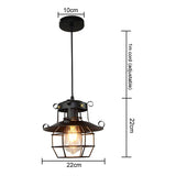 Sandsberg Antieke industriële Loft-Plafondlamp