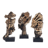 Abstracte Gouden Sculptuur "NordicLijn" – Moderne Scandinavische Decoratie