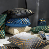 Luxury Geometric Pillowcases | Luxe woonkamer/slaapkamer kussenslopen - 2 stuks