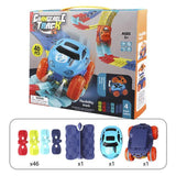 KidsPlay | Magnetische Autospeelbaan | Montessori Speelgoed | Verbeter Hand-Oog Coördinatie | Ontwikkel Verbeeldingsvermogen | Gloeit in het Donker | Veilig & Duurzaam Materiaal | Cadeau voor Kinderen