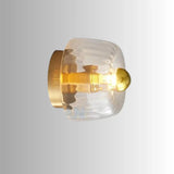 Elegante glazen plafondlamp met kristallen design