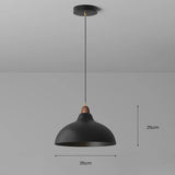 Moderne Hanglamp met Houten Accent – Minimalistisch Design
