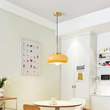 Moderne Koperen Glazen Kroonluchter – Vintage-geïnspireerd Elegante Plafondlamp