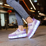RollGlo Rolschoenen voor Kinderen - Met Led-Lampjes