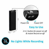 Mini-spraakrecorder – Mini-audiorecorder – Mini-opnameapparaat – Kleinste verborgen audiorecorder