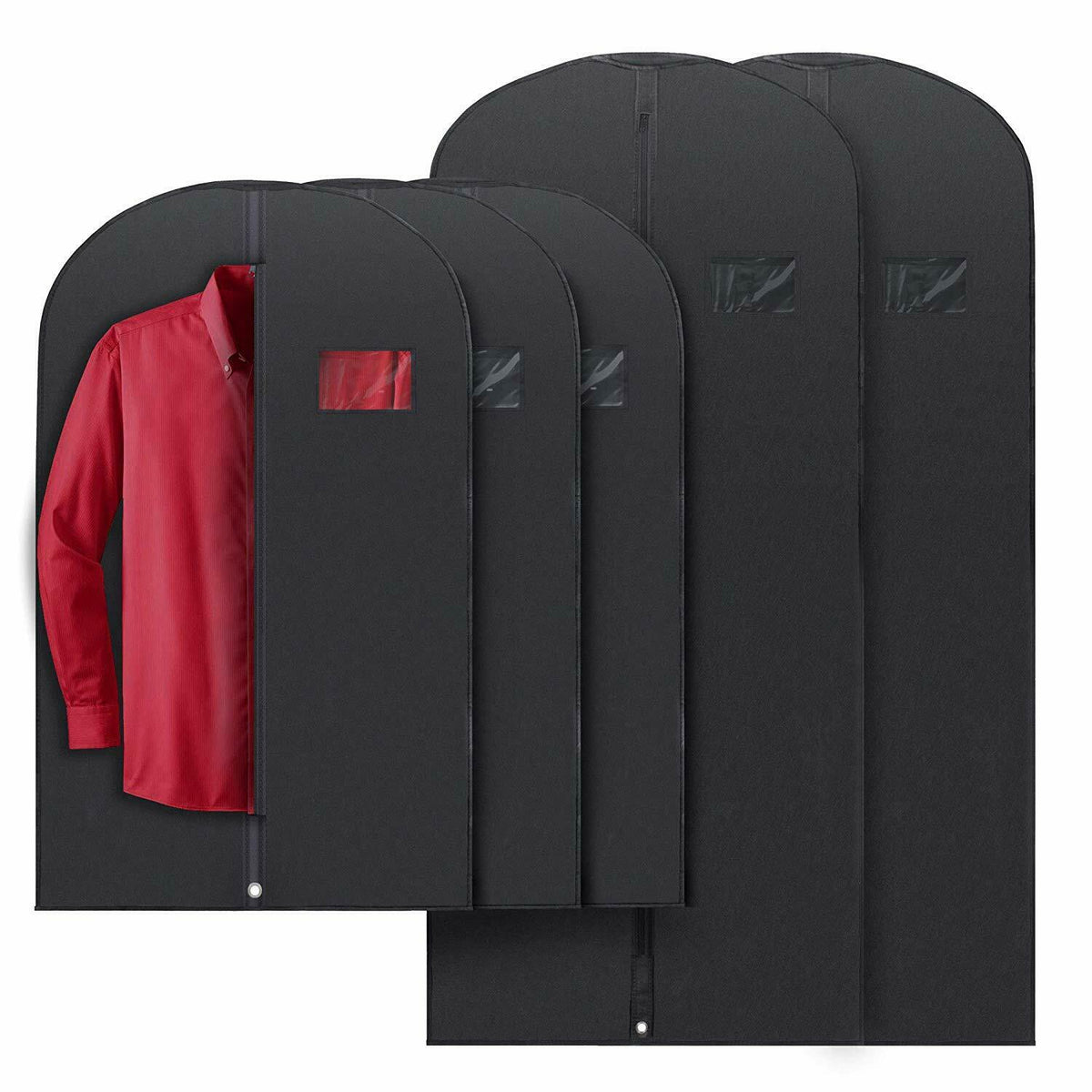 Sandsberg 5 Premium Kledinghoezen - Met doorzichtig venster, waterafstotend - 40"/54" inch