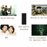Mini-spraakrecorder – Mini-audiorecorder – Mini-opnameapparaat – Kleinste verborgen audiorecorder