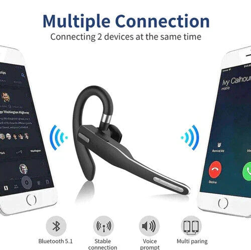 Trucker Dual Mic Draadloze Bluetooth 5.1 Noise-Cancelling Headset