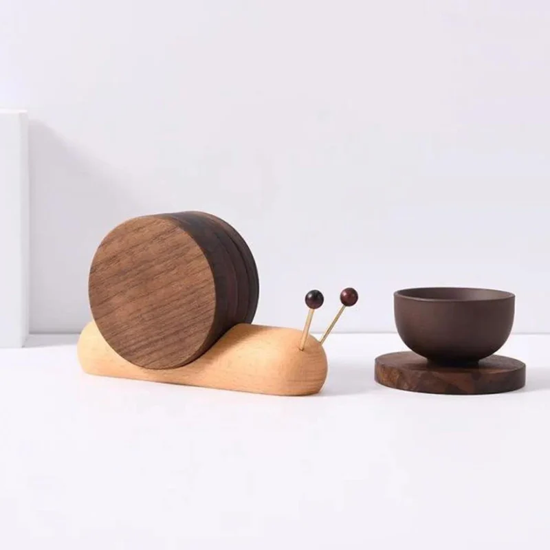Scandinavische Walnoot Onderzetters - Minimalistisch Design & Duurzaamheid