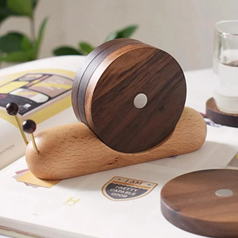Scandinavische Walnoot Onderzetters - Minimalistisch Design & Duurzaamheid