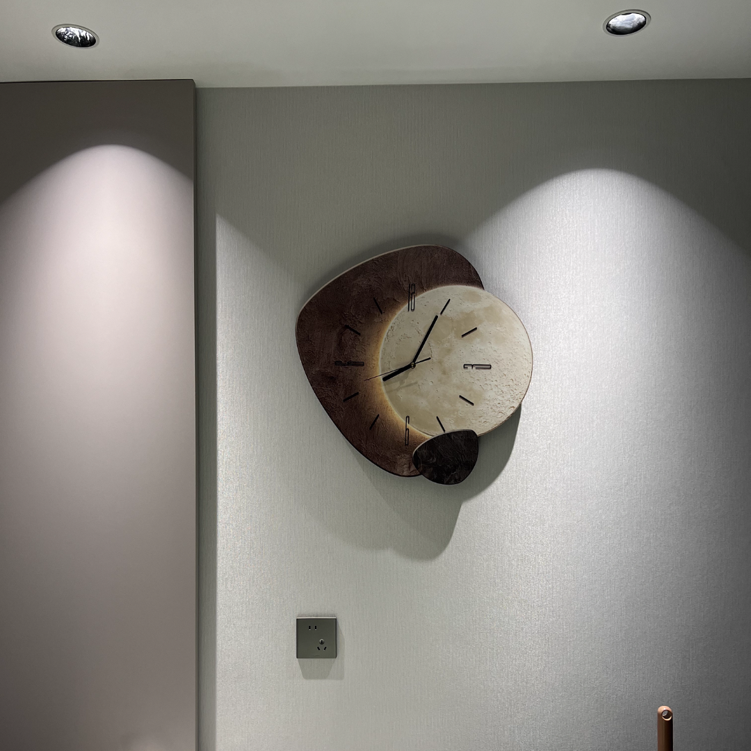 Scandinavische Luxueuze Wandklok | Modern Design & Verlichting