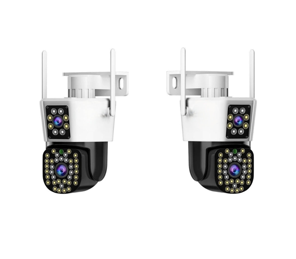 Set van 2 beveiligingscamera's met dubbele lens – DualGuard Max 2-Pack