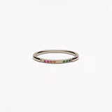 Gouden Ring met Kleurrijke Stenen – Solene