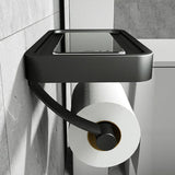 Toiletpapierhouder met plank – Stalux