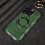 🎁Luxueuze leren hoes met onzichtbare standaard voor de iPhone🎁