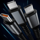 🔥3-in-1 100W Transparant Snelladerkabel